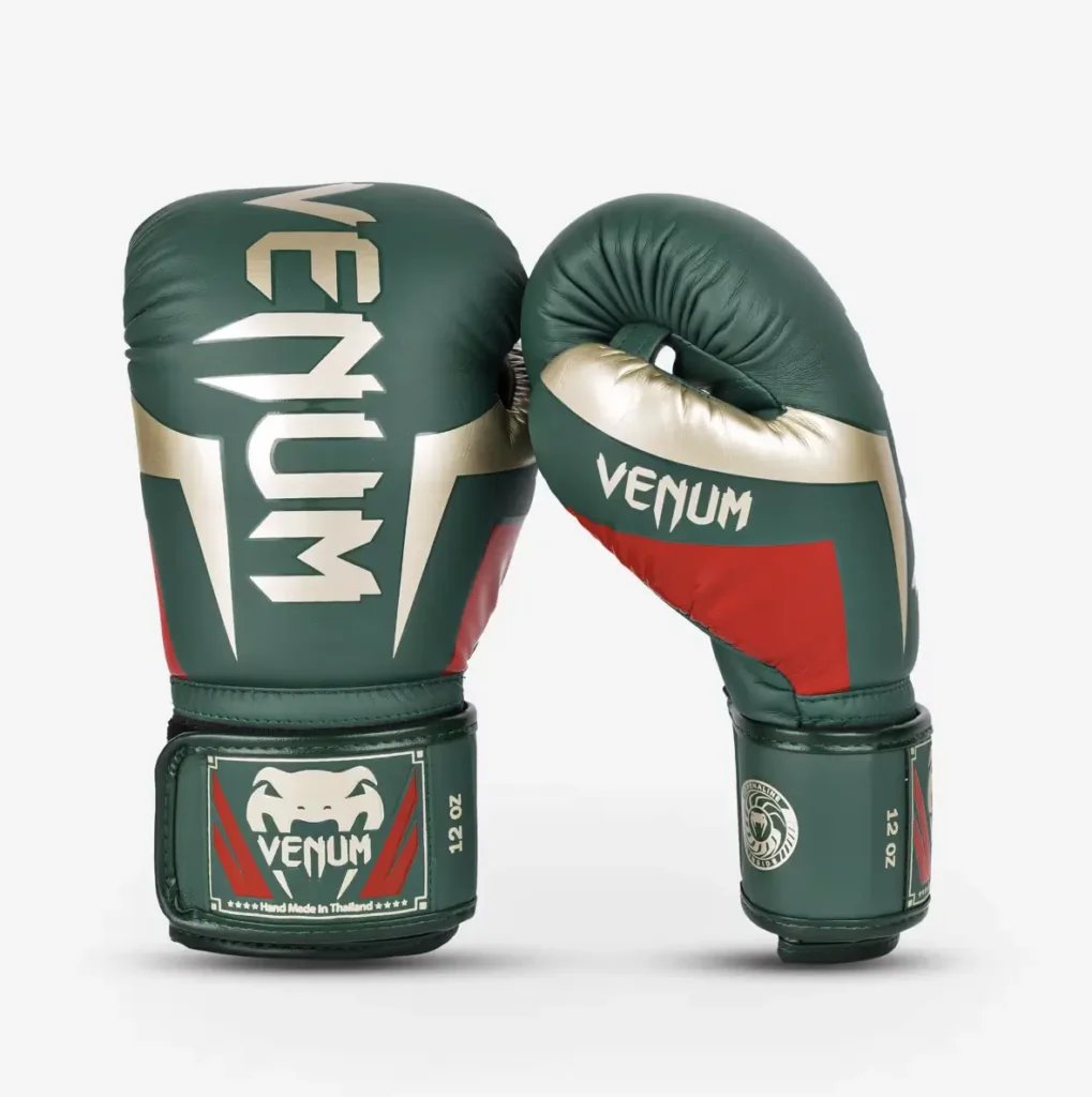 Gants de boxe Venum Elite cuir Skintex premium fabriqués main Thaïlande sparring compétition