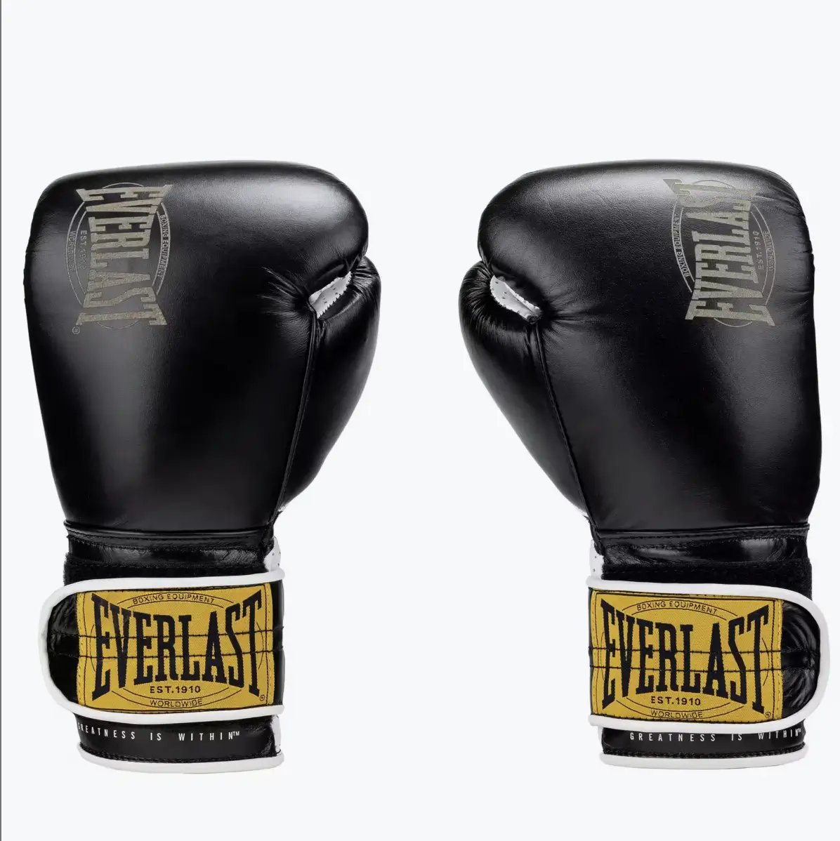 Everlast 1910 Classic Pro gants boxe cuir noir héritage