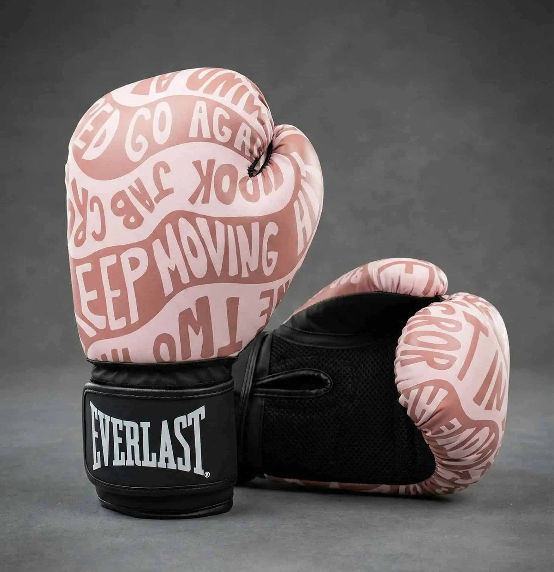 Gants de boxe femme Everlast Spark roses — technologie EverCool mesh, léger et aéré pour cardio-boxing et fitness