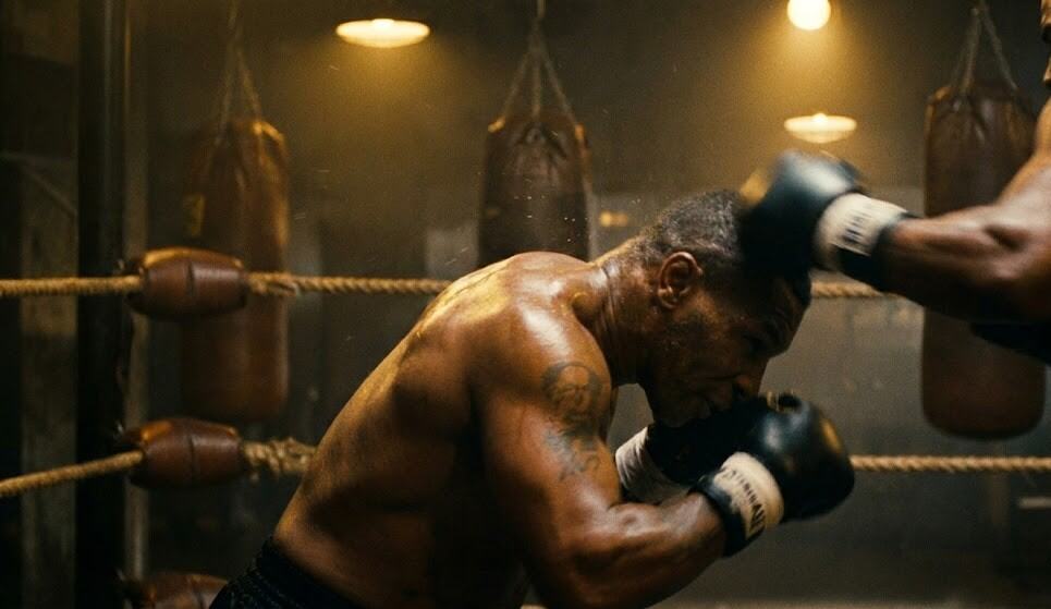 Analyse technique du style Peek-a-Boo : Mike Tyson réalise une esquive rotative parfaite sous un coup adverse.