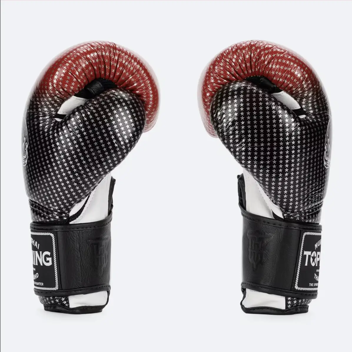 Top King Super Star Air Muay Thai gants profil cuir Bangkok