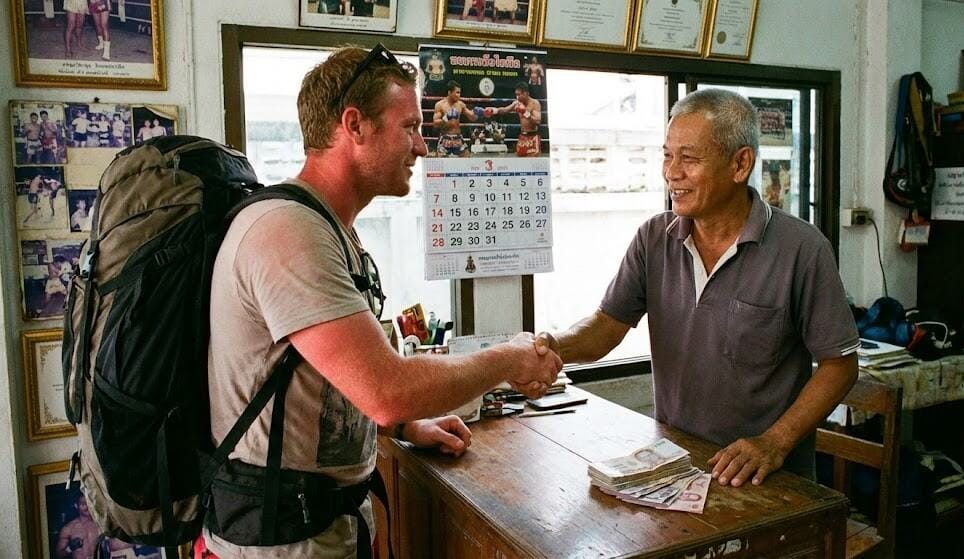 Négociation prix camp muay thai bangkok thaïlande