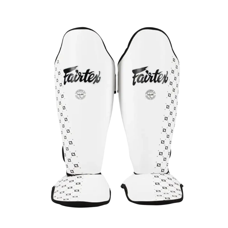 Paire protège-tibias Fairtex SP5 blanc off-white