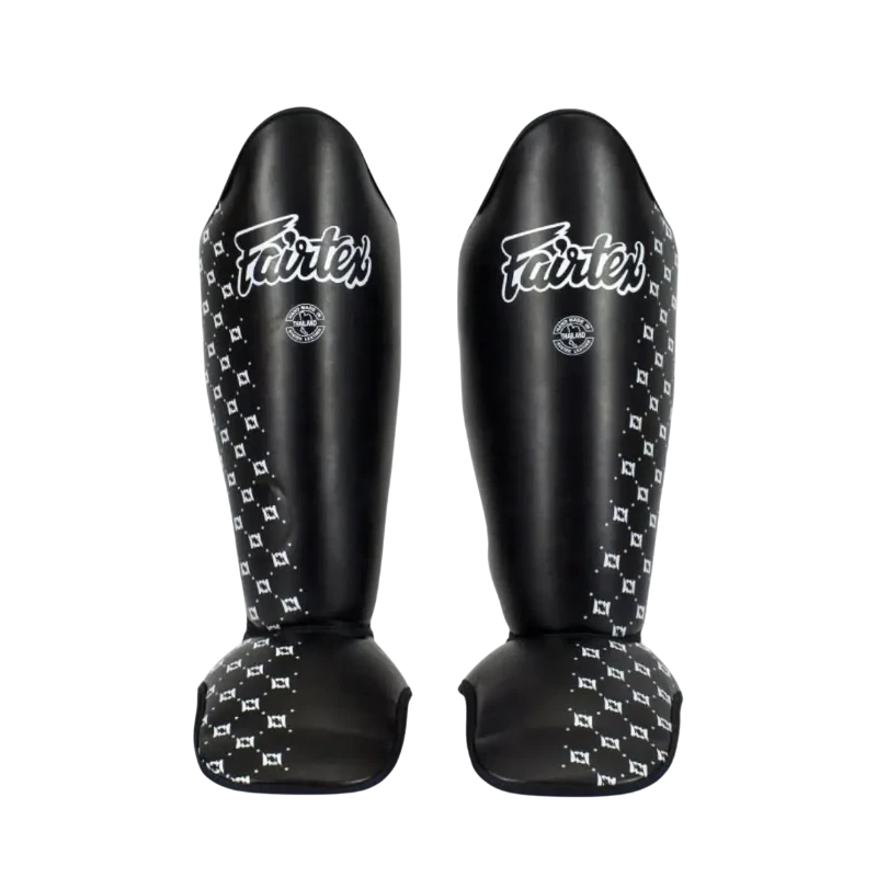 Paire protège-tibias Fairtex SP5 noir Muay Thai