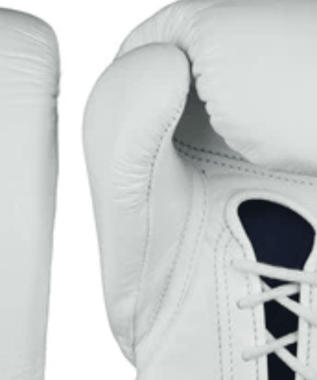 Vue de profil du pouce d'un gant Winning authentique : forme ergonomique courbée en S pour la sécurité, contrairement aux copies qui ont un pouce droit.