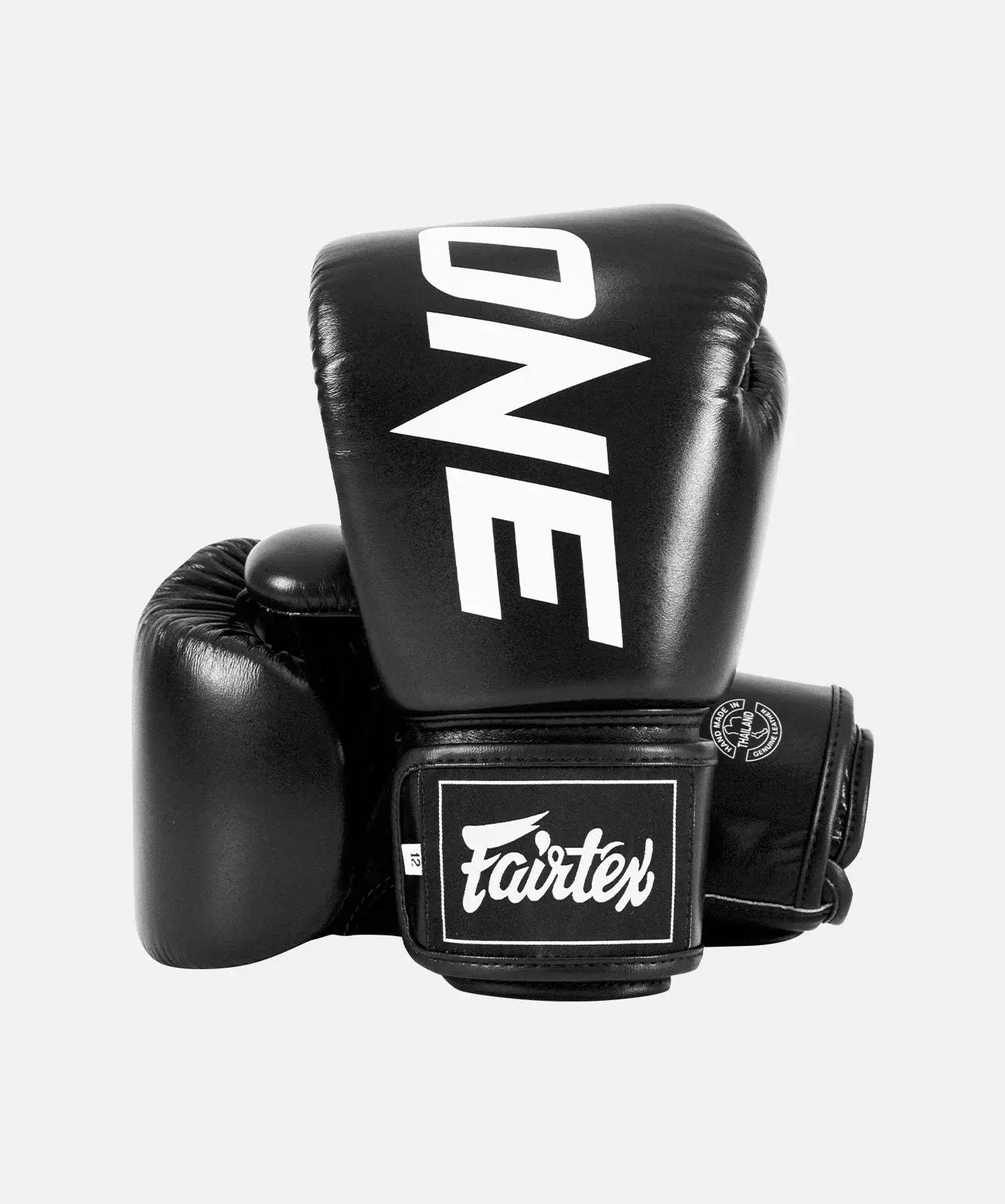 Gants Fairtex BGV1 12oz ONE Championship Noir — entrainement muay thai