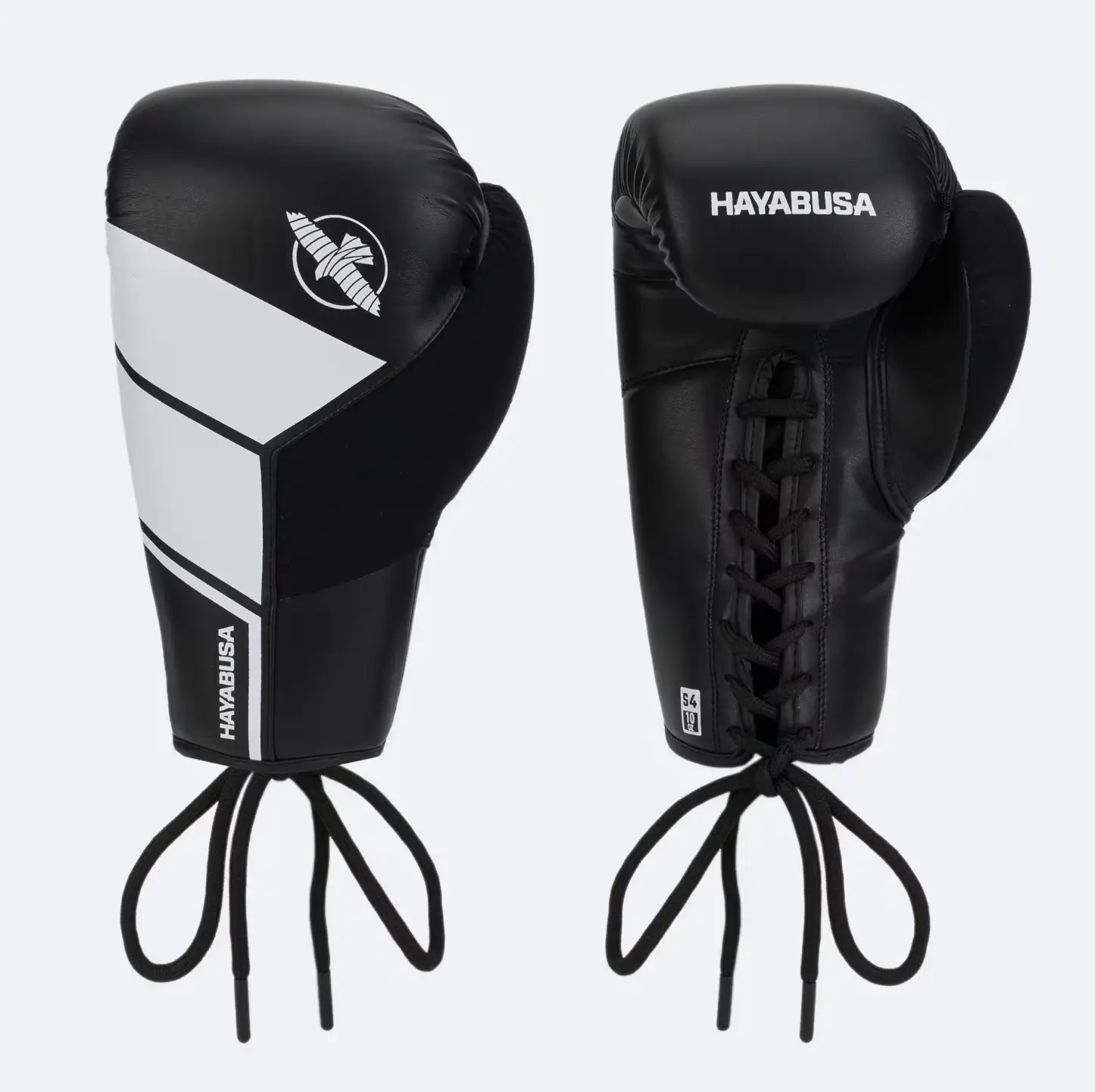 Gants boxe Hayabusa S4 noir lacets entraînement boxe qualité prix
