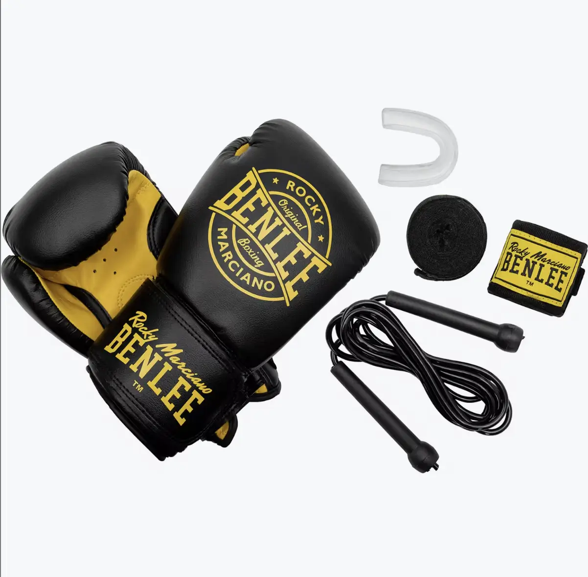 Kit boxe Benlee Wingate noir complet — disponible Decathlon