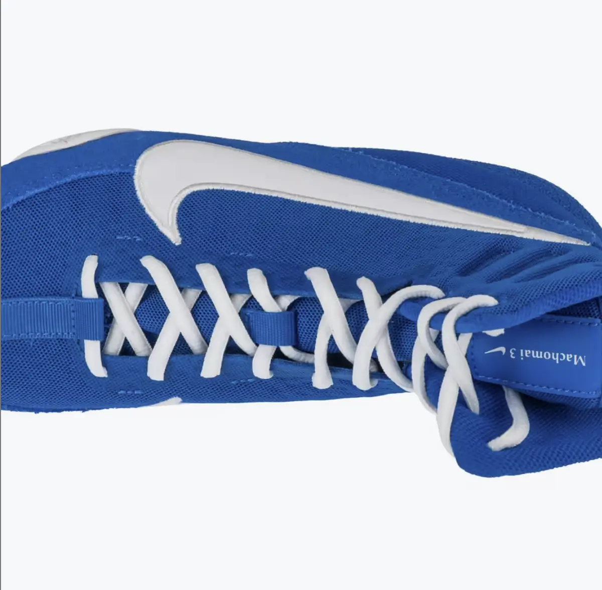 Lacage chaussure boxe Nike Machomai système serré