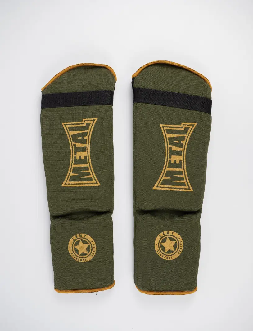 Paire protège tibias Metal Boxe camouflage MMA kickboxing