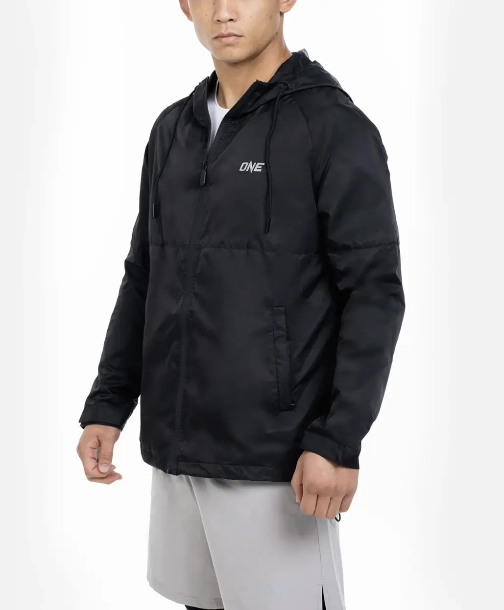 Veste coupe-vent ONE Championship noire — windbreaker Elite training MMA muay thai