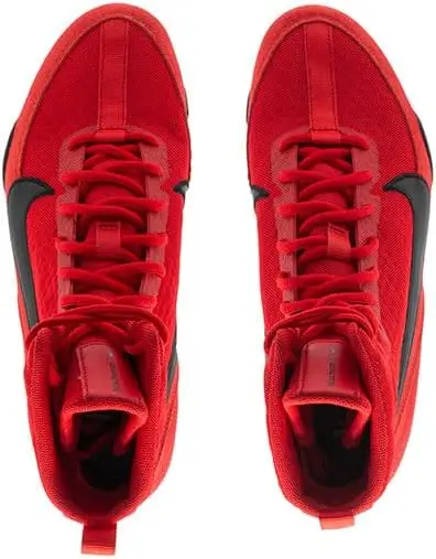 Nike Machomai rouge noir vue dessus chaussure boxe nike