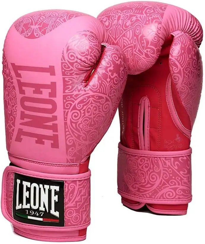 Gant de boxe rose Leone 1947 Maori coloris fuchsia paire motifs tribaux