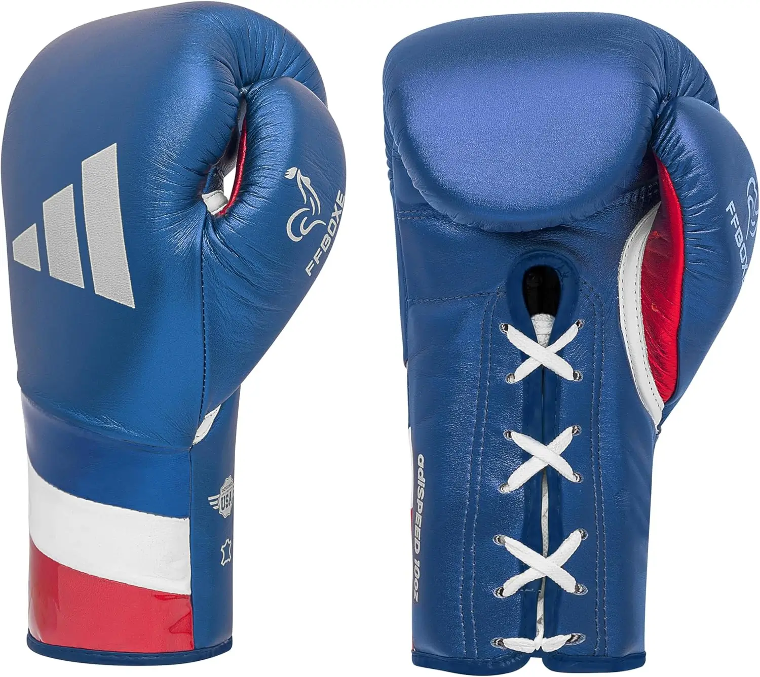 Adidas Speed 500 FFBoxe lacets bleu blanc rouge