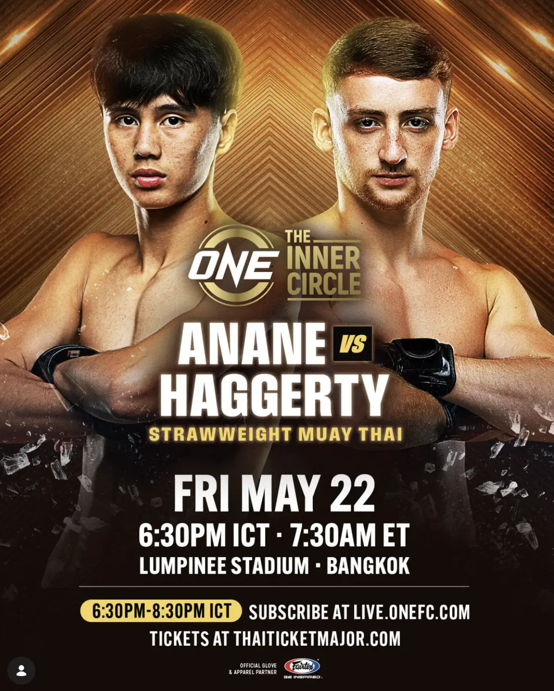 Anane vs Haggerty ONE Inner Circle 22 mai 2026