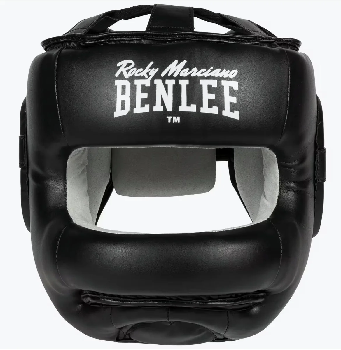 Casque de boxe Benlee classique noir – vue de face