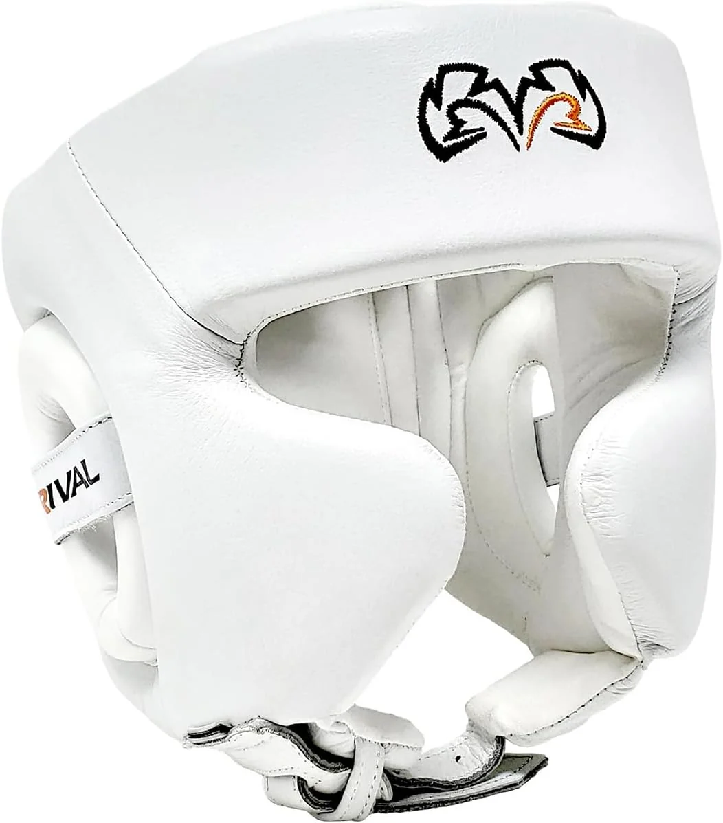 Rival RHG2 blanc cuir pleine fleur vue de face