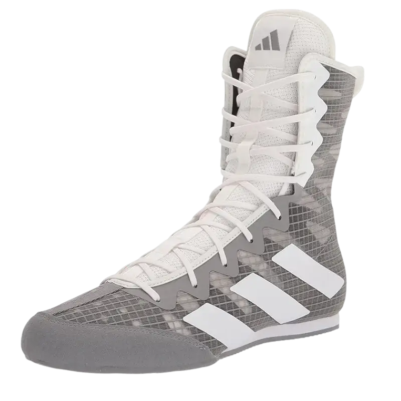 Chaussure boxe Adidas Box Hog trois-quart grise — plusieurs coloris