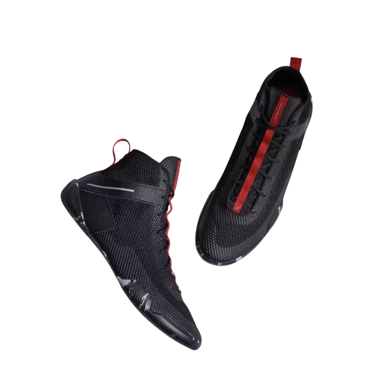 Chaussure boxe française Decathlon Outshock face et profil