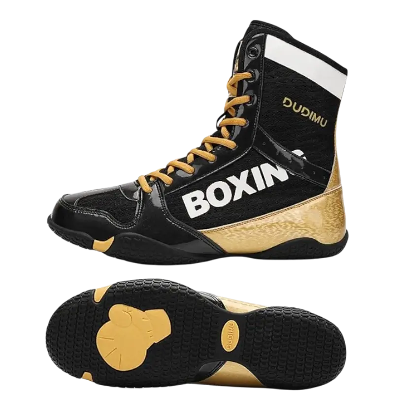 Chaussure boxe BLBK profil semelle — adhérence parquet