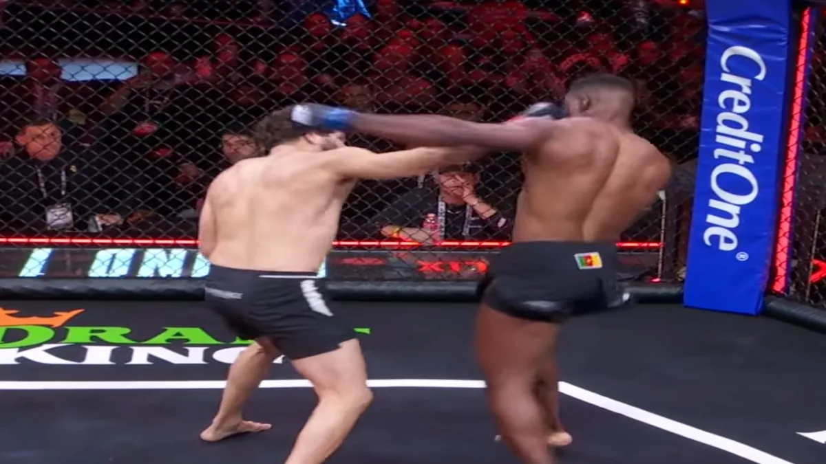 Ngannou KO Lins crochet gauche Netflix 2026
