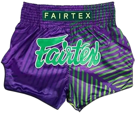 Short Muay Thai Fairtex violet vert