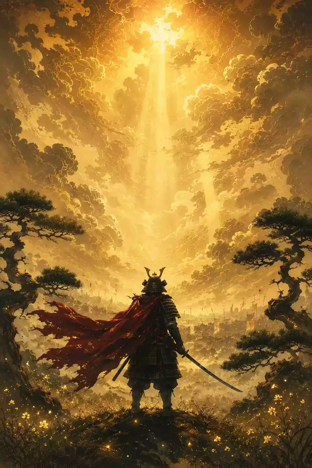 ONE Samurai série Japon affiche samurai katana cape rouge Yokohama Buntai Tokyo ONE Championship