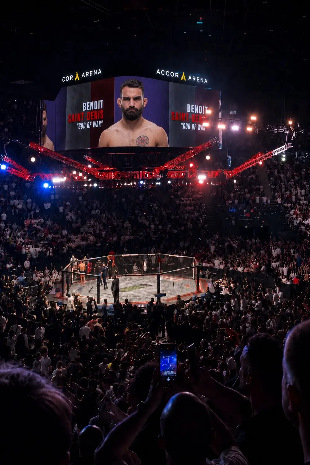 Benoît Saint-Denis God of War UFC Paris 2026 Accor Arena