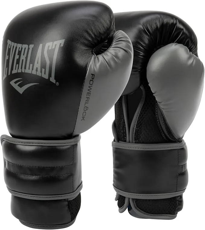 Gants de boxe Everlast Powerlock 2 noir et gris