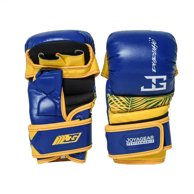 Gants de MMA Joyagear Performance bleu et jaune